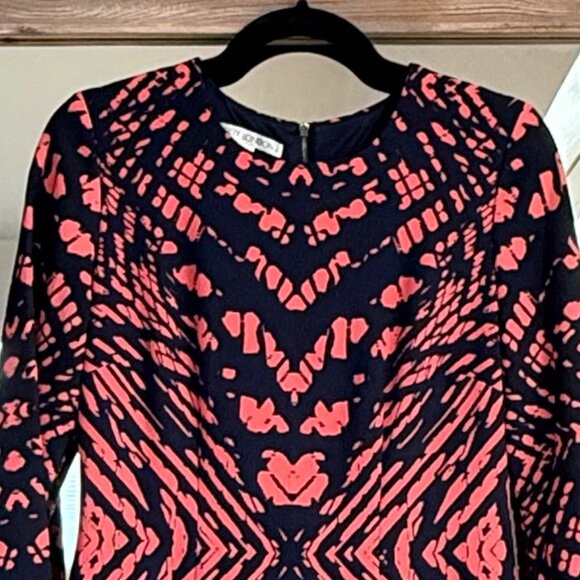 Tie Dye Crepe Midi Sheath Dress - Picture 2 of 11